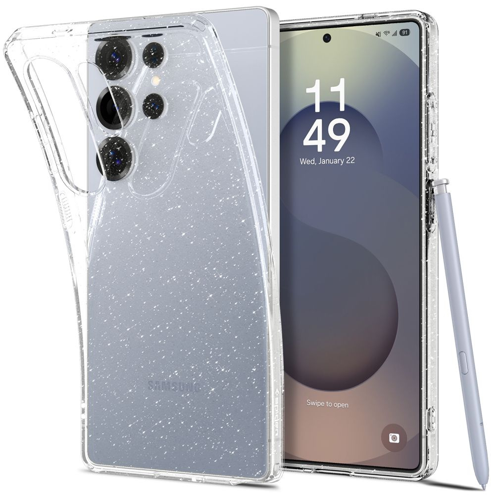 CAPA SPIGEN LIQUID CRYSTAL GLITTER SAMSUNG S25 ULTRA CRYSTAL QUARTZ (ACS08950)