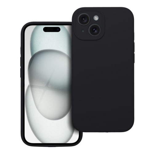 CAPA FORCELL SILICONE 2mm IPHONE 15 PRETO