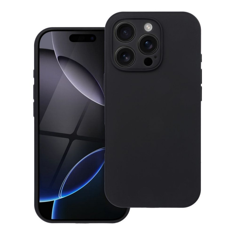 CAPA FORCELL SILICONE 2mm IPHONE 15 PRO Max MagSafe PRETO