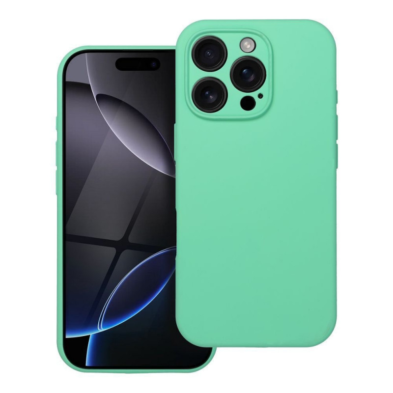 CAPA FORCELL SILICONE 2mm IPHONE 15 PRO Max MagSafe MINT