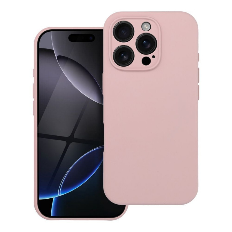 CAPA FORCELL SILICONE 2mm IPHONE 15 PRO Max MagSafe SAND PINK