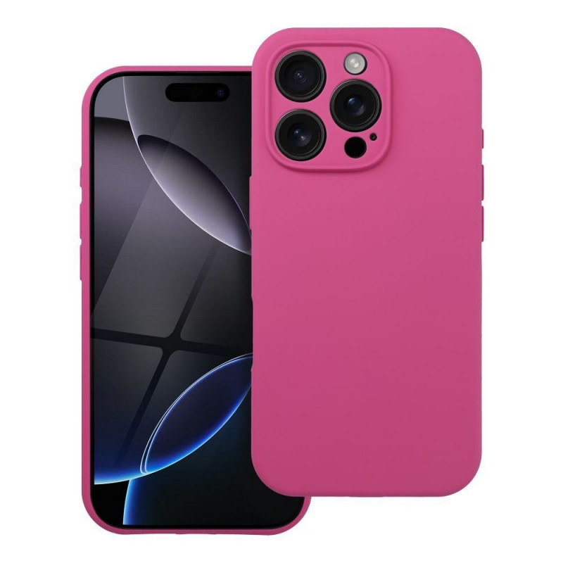 CAPA FORCELL SILICONE 2mm IPHONE 15 PRO Max MagSafe ROSA