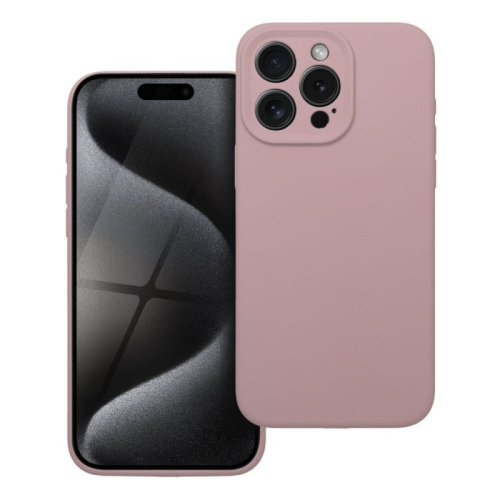 CAPA FORCELL SILICONE 2mm IPHONE 15 PRO Max SAND PINK