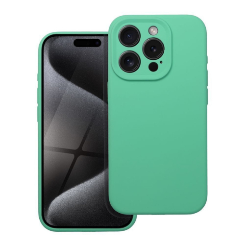 CAPA FORCELL SILICONE 2mm IPHONE 15 PRO MINT