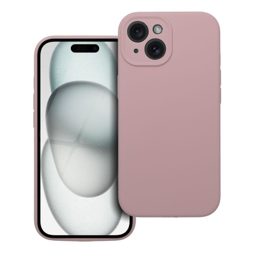 CAPA FORCELL SILICONE 2mm IPHONE 15 SAND PINK
