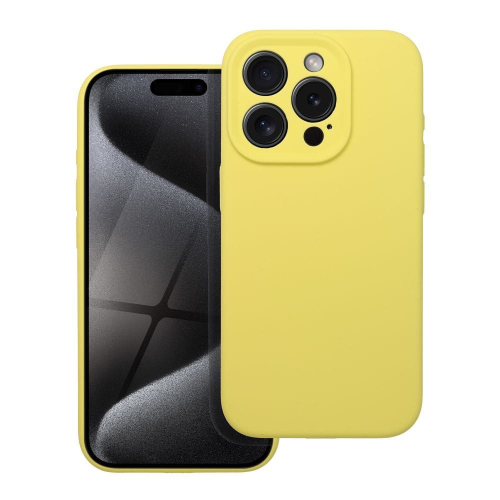 CAPA FORCELL SILICONE 2mm IPHONE 16 PRO AMARELO