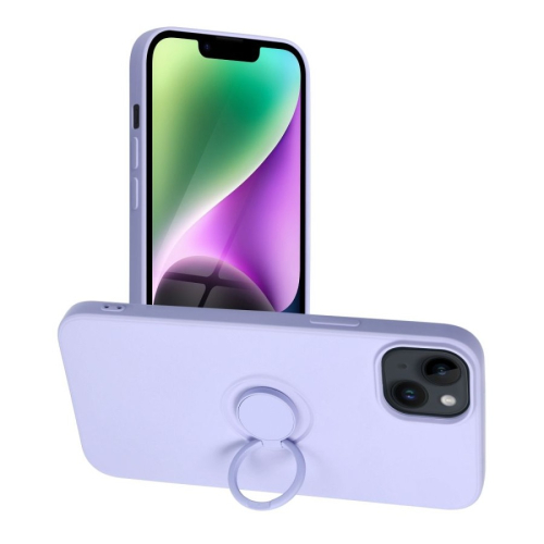 CAPA FORCELL SILICONE RING IPHONE 14 Plus ROXO