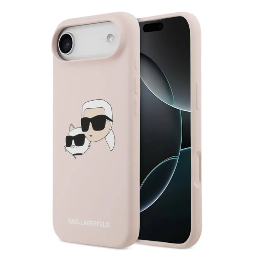 CAPA KARL LAGERFELD SILICONE DOUBLE HEADS IPHONE 17 AIR PINK
