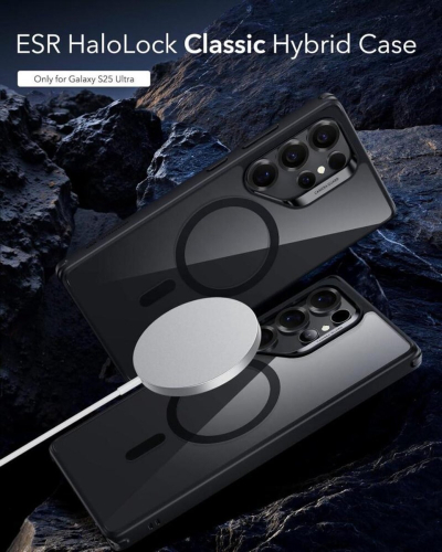 CAPA ESR CLASSIC HYBRID MAGSAFE SAMSUNG GALAXY S25 ULTRA CLEAR/BLACK