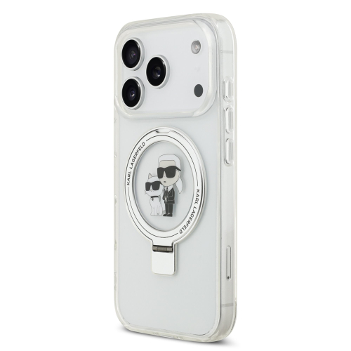 CAPA KARL LAGERFELD SILICONE CHOUPETTE MAGSAFE IPHONE 17 PRO CLEAR
