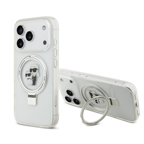 CAPA KARL LAGERFELD SILICONE CHOUPETTE MAGSAFE IPHONE 17 PRO CLEAR