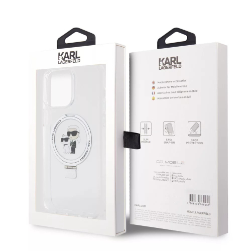 CAPA KARL LAGERFELD SILICONE CHOUPETTE MAGSAFE IPHONE 17 PRO CLEAR
