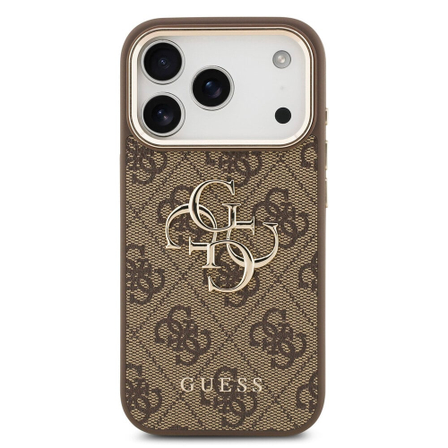 CAPA GUESS IPHONE 17 PRO MAX MAGSAFE LOGO GOLD FRAME