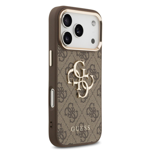 CAPA GUESS IPHONE 17 PRO MAX MAGSAFE LOGO GOLD FRAME