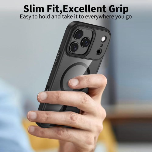 CAPA TECH-PROTECT  MAGSAFE IPHONE 17 PRO  BLACK CLEAR