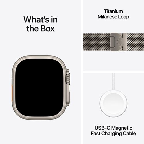 APPLE WATCH ULTRA 3 GPS + CELLULAR  49MM BLACK TITANIUM / BLACK OCEAN BAND A3281