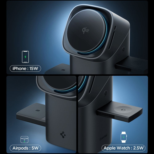 SPIGEN ESSENTIAL QI2 3 EM 1 WIRELESS CHARGER