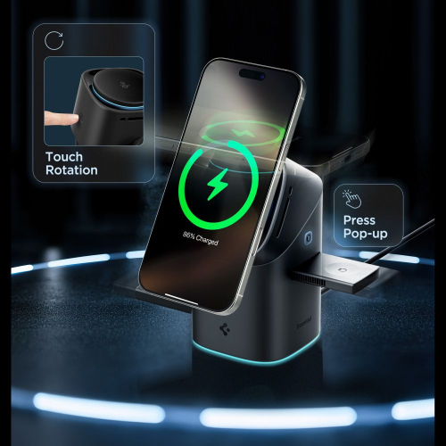 SPIGEN ESSENTIAL QI2 3 EM 1 WIRELESS CHARGER