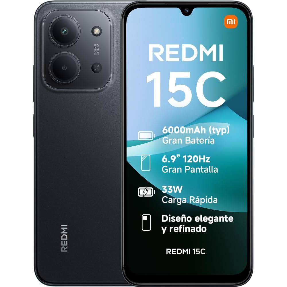 XIAOMI REDMI 15C 8GB (4+4) 256GB MIDNIGHT BLACK