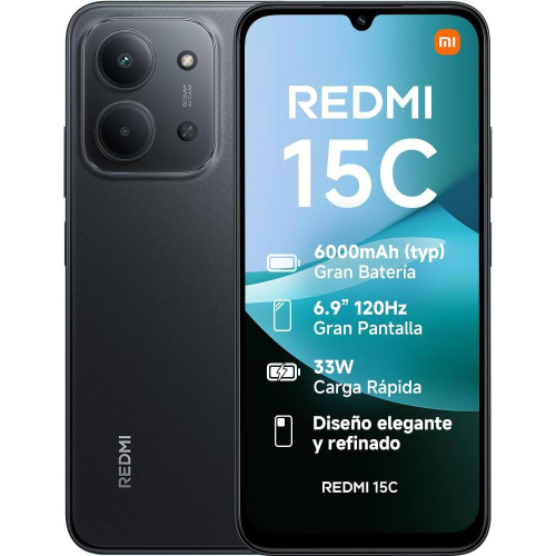 XIAOMI REDMI 15C 8GB (4+4) 256GB MIDNIGHT BLACK