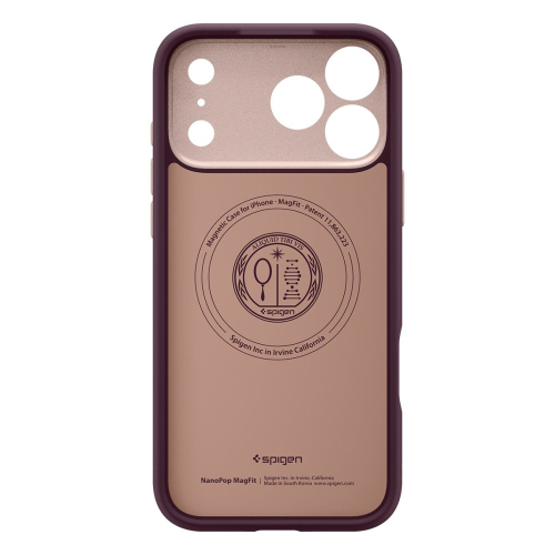 CAPA SPIGEN NANO POP MAGSAFE IPHONE 17 PRO BURGUNDY BEAN