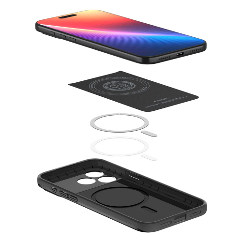 CAPA SPIGEN THIN FIT MAGSAFE IPHONE 17 PRO BLACK