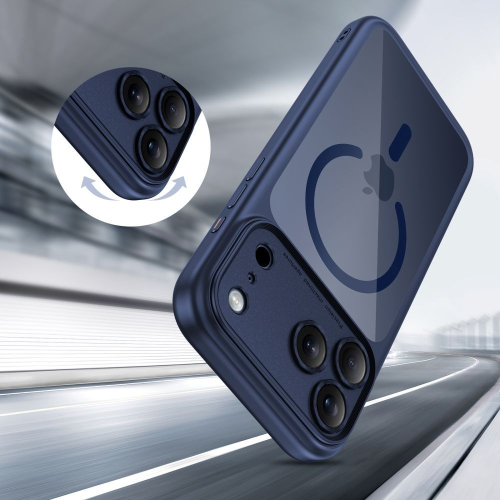 CAPA TECH-PROTECT MAGPEAK MAGSAFE CC IPHONE 17 PRO MAX DEEP BLUE 7 CLEAR