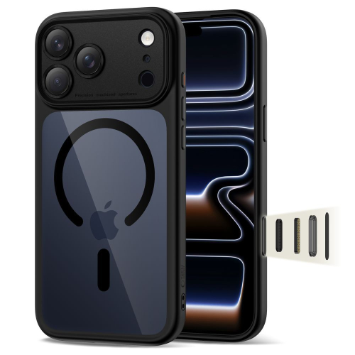 CAPA TECH-PROTECT MAGPEAK MAGSAFE CC IPHONE 17 PRO MAX BLACK CLEAR 