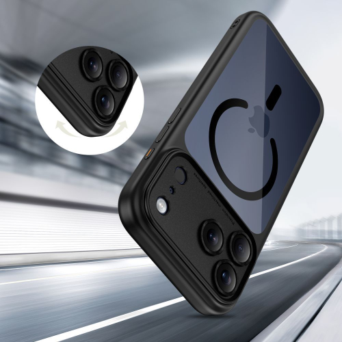 CAPA TECH-PROTECT MAGPEAK MAGSAFE CC IPHONE 17 PRO MAX BLACK CLEAR 