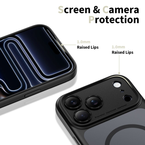 CAPA TECH-PROTECT MAGPEAK MAGSAFE CC IPHONE 17 PRO MAX PRETO MATE