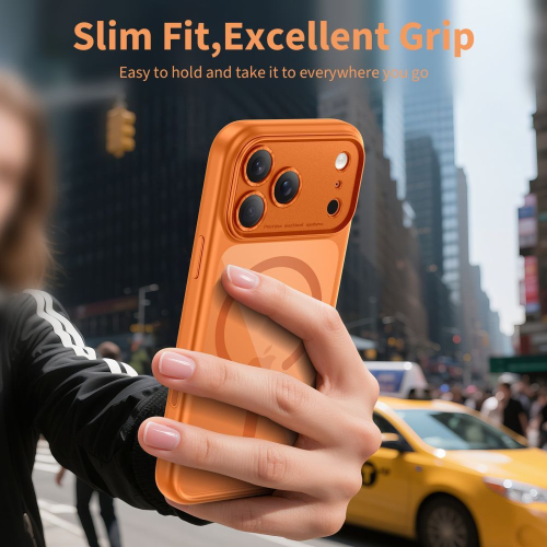 CAPA TECH-PROTECT MAGPEAK MAGSAFE CC IPHONE 17 PRO MAX COSMIC ORANGE/CLEAR