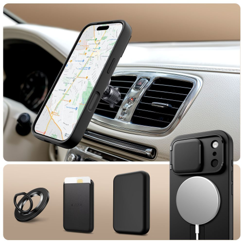 CAPA TECH-PROTECT KEVLAR AURA MAGSAFE CC IPHONE 17 PRO MAX BLACK