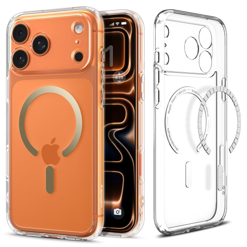CAPA SPIGEN ULTRA HYBRID MAG FIT IPHONE 17 PRO CLEAR GOLD (ACS10348)