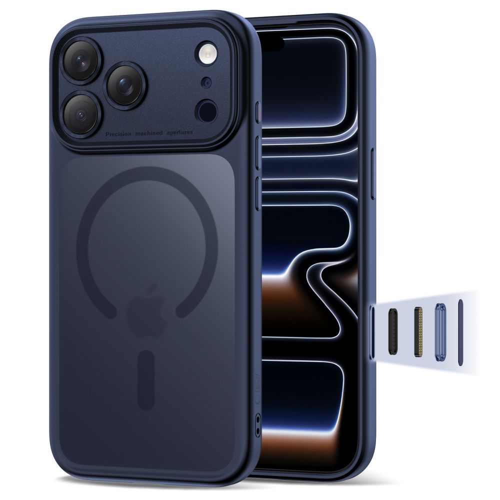 CAPA TECH-PROTECT MAGPEAK MAGSAFE CC IPHONE 17 PRO AZUL MATE