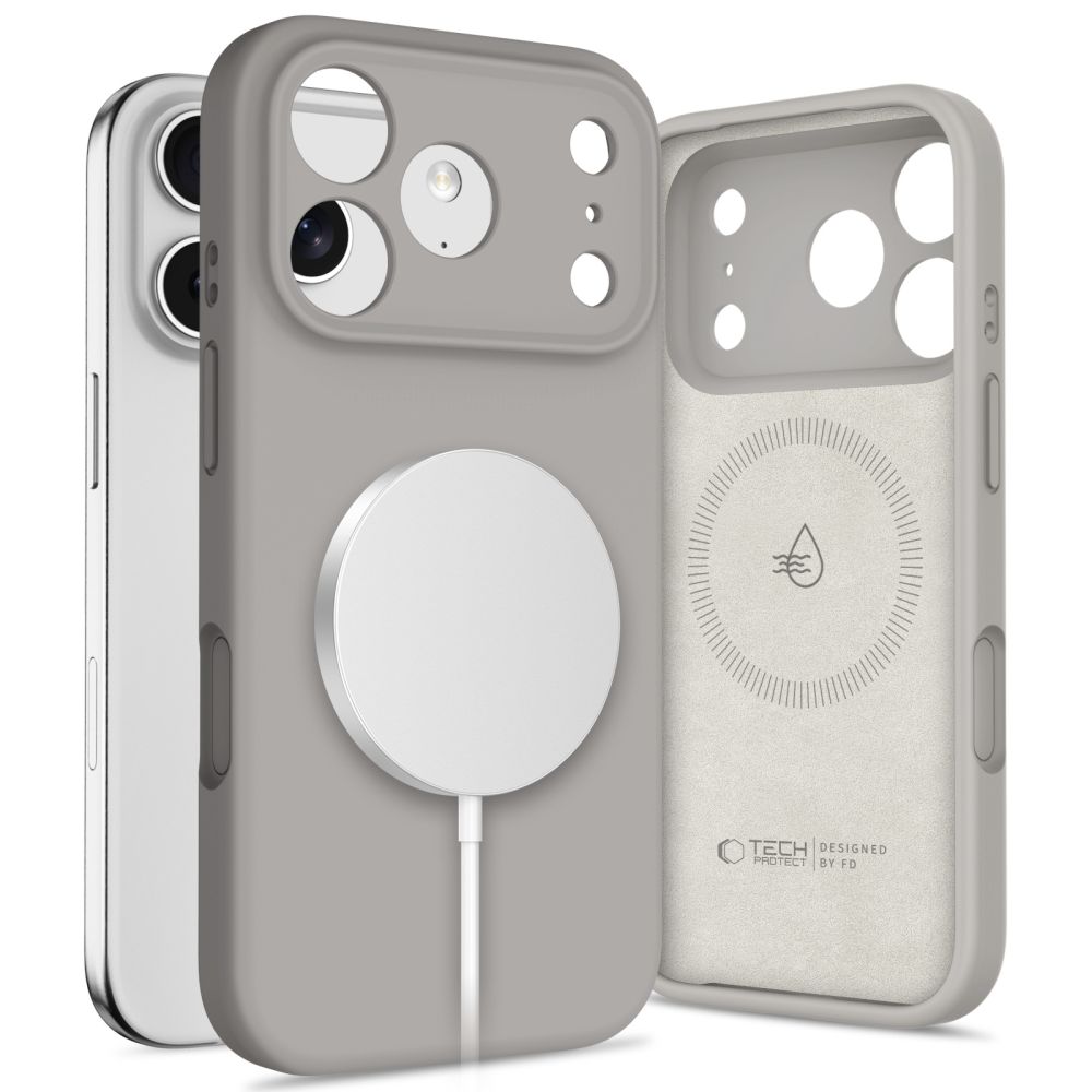 CAPA TECH-PROTECT SILICONE MAGSAFE IPHONE 17 PRO MAX STONE GREY