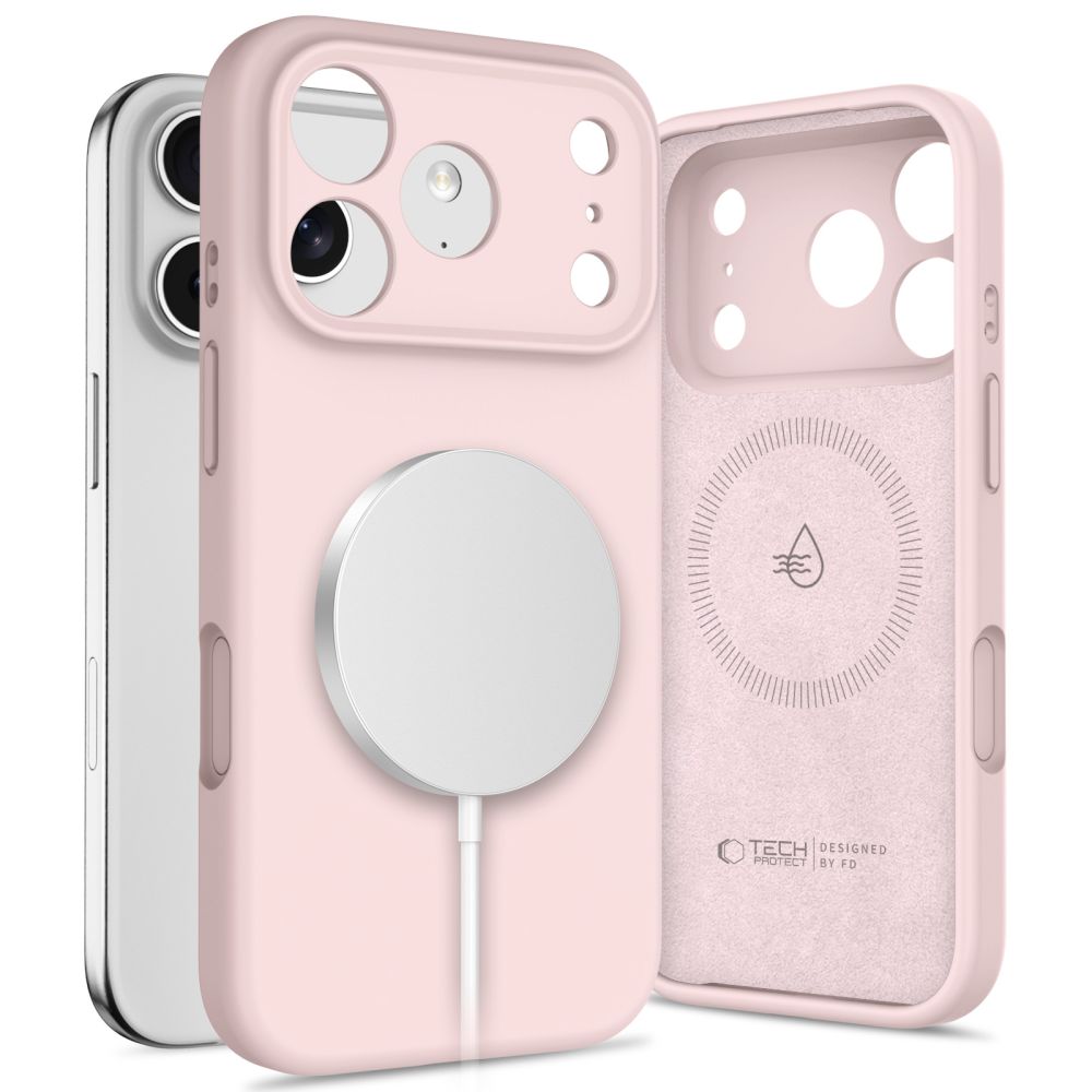 CAPA TECH-PROTECT SILICONE MAGSAFE IPHONE 17 PRO MAX PINK PEARL