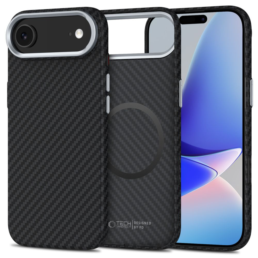 CAPA TECH-PROTECT ION CARBON MAGSAFE IPHONE AIR PRETO