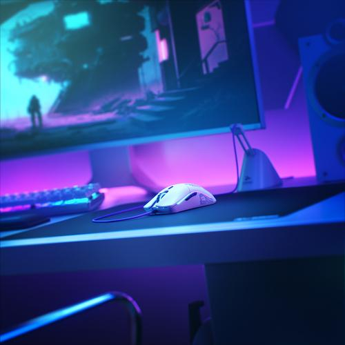 RATO GLORIUS PC GAMING RACE MODEL O- 12000 DPI BRANCO