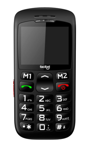 FACITEL SENIOR PHONE FS06 BLACK