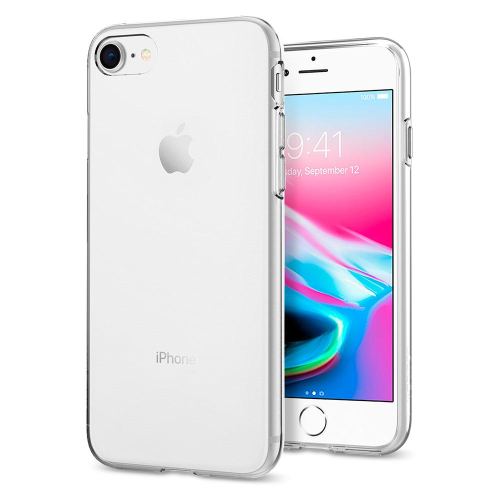 CAPA SPIGEN IPHONE 7/8 LIQUID CRYSTAL SLIM & SOFT CLEAR