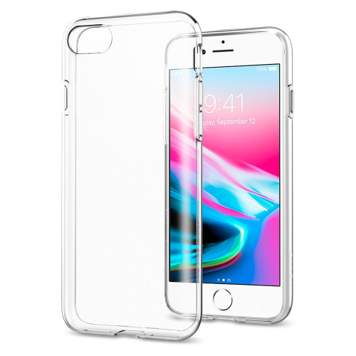 CAPA SPIGEN IPHONE 7/8 LIQUID CRYSTAL SLIM & SOFT CLEAR