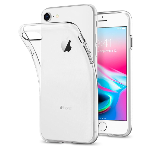 CAPA SPIGEN IPHONE 7/8 LIQUID CRYSTAL SLIM & SOFT CLEAR