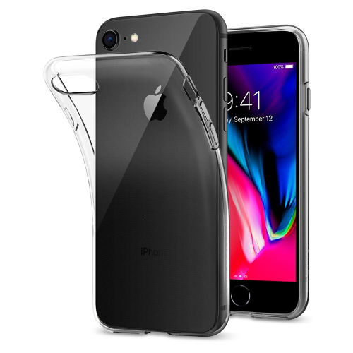CAPA SPIGEN IPHONE 7/8 LIQUID CRYSTAL SLIM & SOFT CLEAR