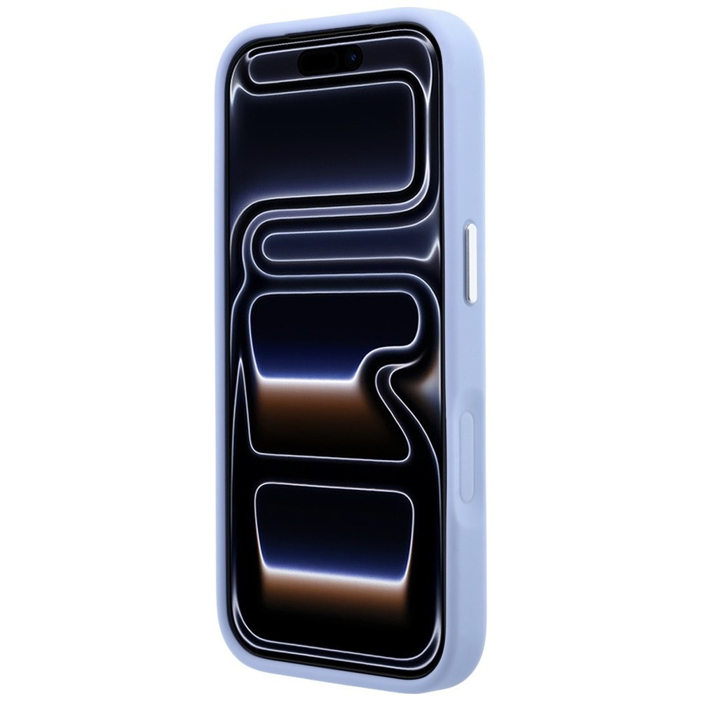 Capa Karl Lagerfeld PU Grained K&CH Heads Ring Stand Magsafe iPhone 17 Pro/18 Pro Azul Glaciar