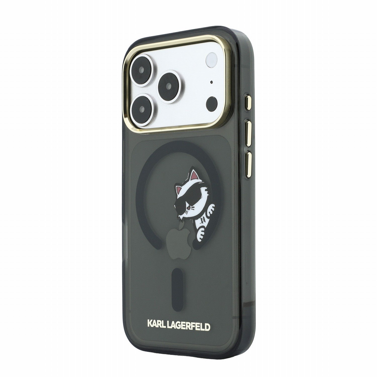 Capa Karl Lagerfeld IML Choupette Peekaboo Magsafe iPhone 17 Pro/18 Pro Preto