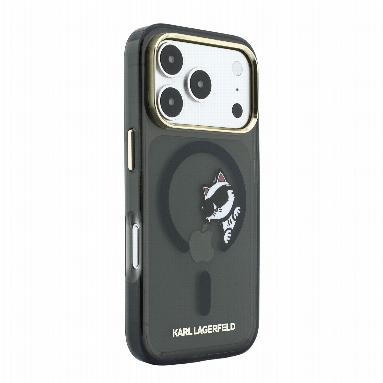 Capa Karl Lagerfeld IML Choupette Peekaboo Magsafe iPhone 17 Pro/18 Pro Preto
