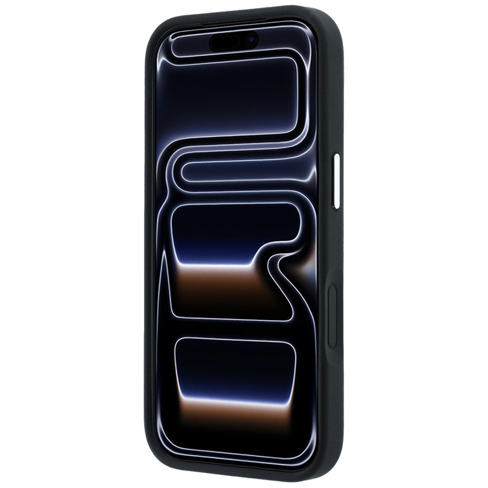 Capa Karl Lagerfeld PU Grained K&CH Heads Ring Stand Magsafe iPhone 17 Pro/18 Pro Preto