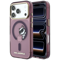 Capa Karl Lagerfeld IML Choupette Peekaboo Magsafe iPhone 17 Pro Max/ 18 Pro Max Bordô