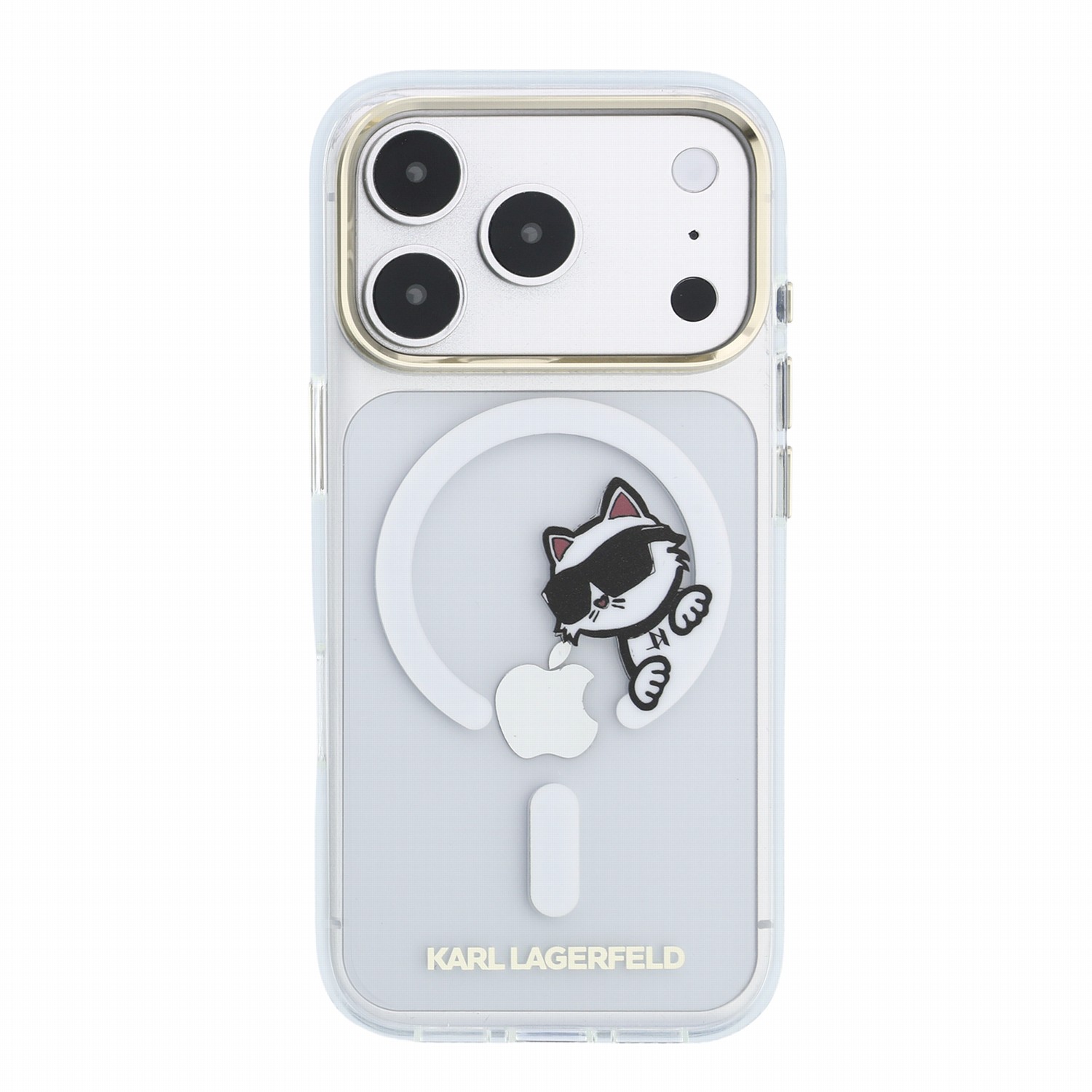 Capa Karl Lagerfeld IML Choupette Peekaboo Magsafe iPhone 17 Pro Max/ 18 Pro Max Transparente