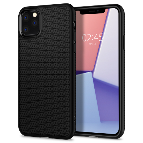 CAPA SPIGEN IPHONE 11 PRO MAX LIQUID AIR MATTE BLACK (075CS27134)